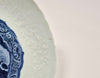 blue white moulded ming dish wanli