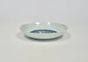 blue white moulded ming dish wanli