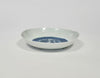 blue white moulded ming dish wanli