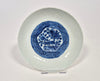 blue white moulded ming dish wanli