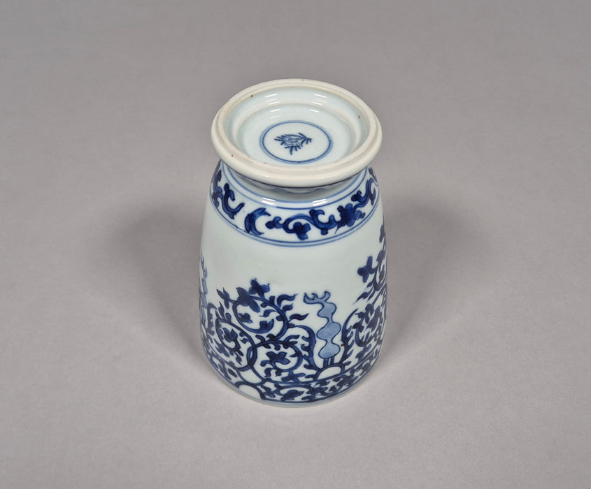 blue white beaker vase chongzhen transitional