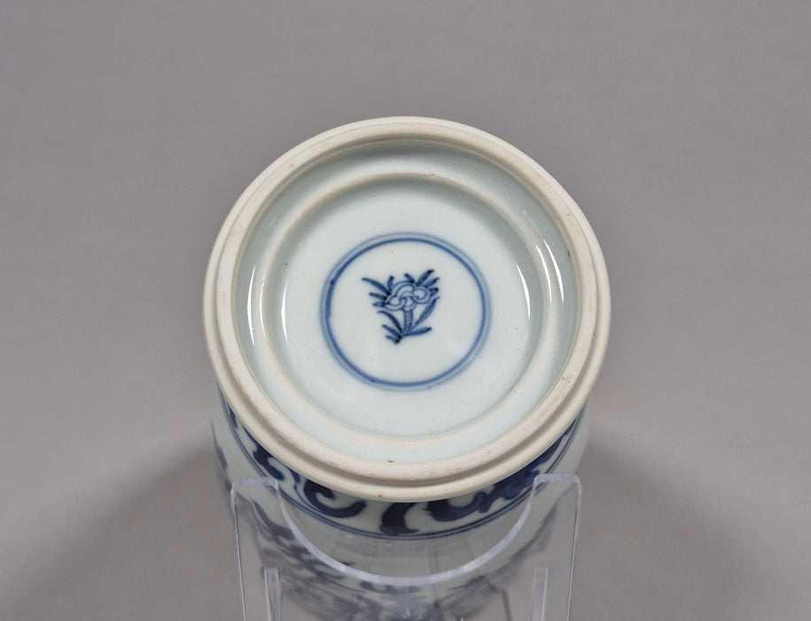 blue white beaker vase chongzhen transitional
