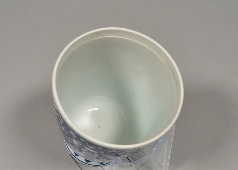 blue white beaker vase chongzhen transitional