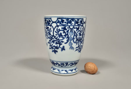 blue white beaker vase chongzhen transitional