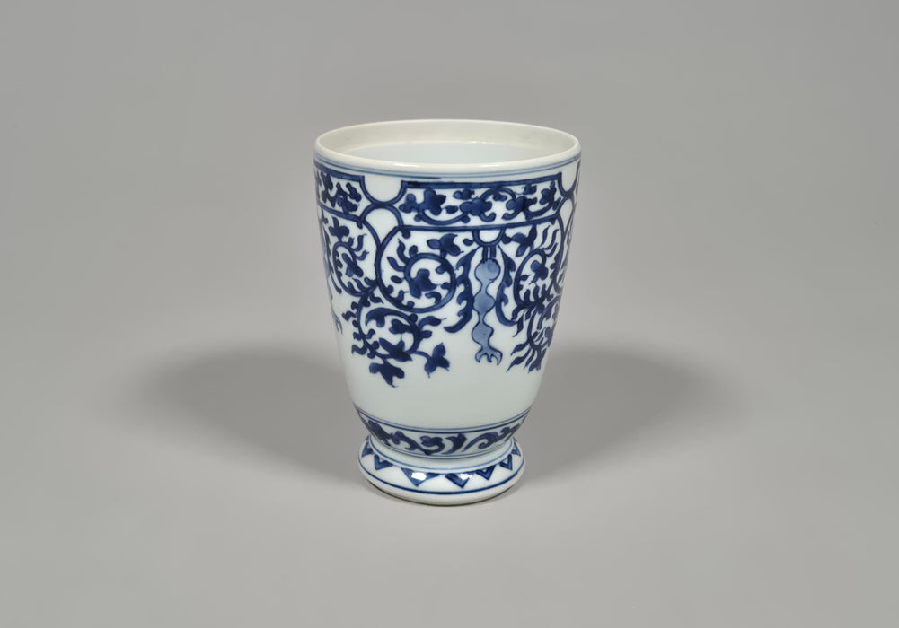 blue white beaker vase chongzhen transitional
