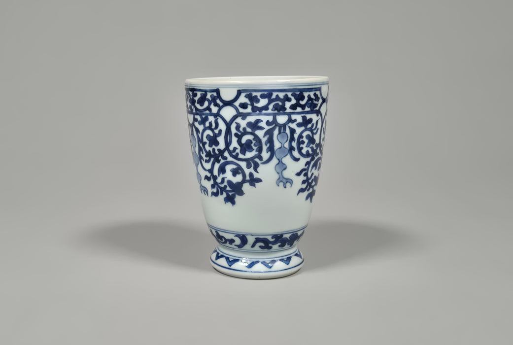 blue white beaker vase chongzhen transitional