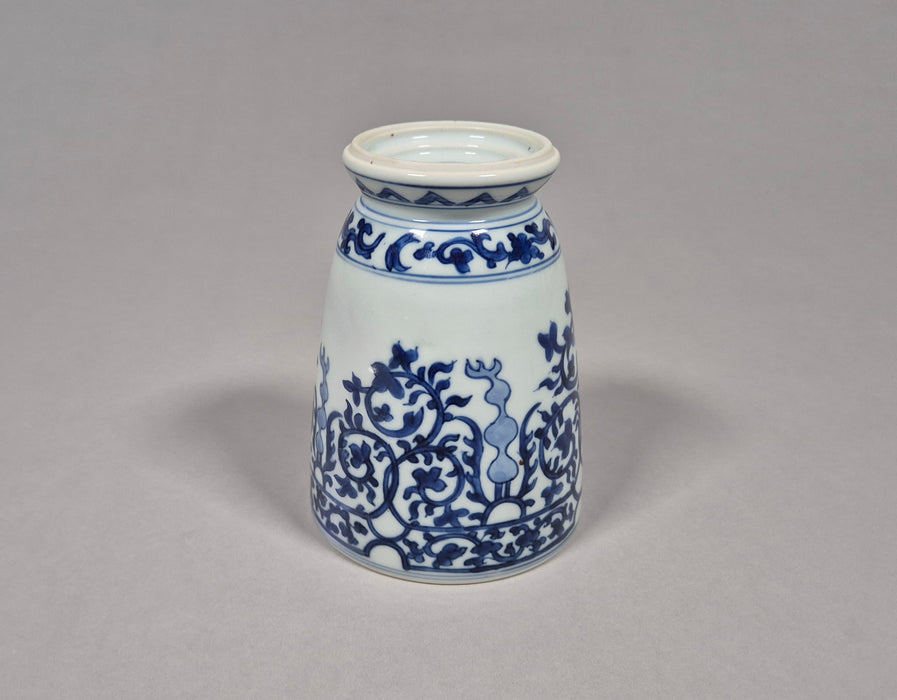 blue white beaker vase chongzhen transitional