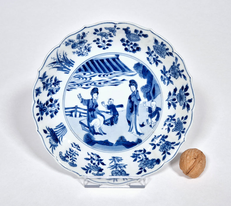 blue and white kangxi dish