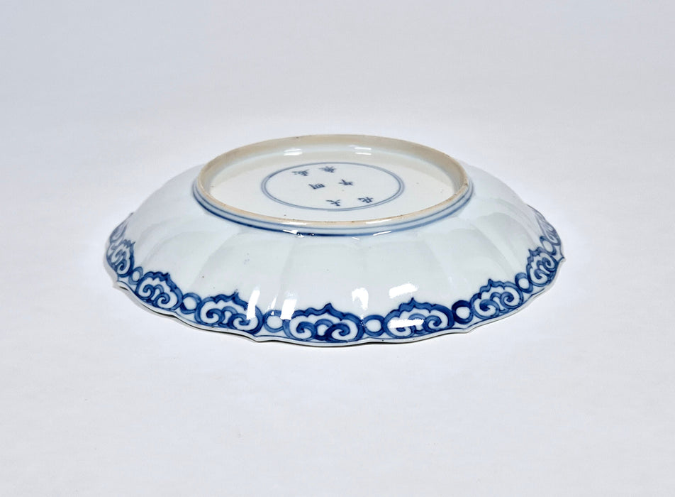 blue and white kangxi dish