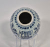 blue and white tea caddy kangxi