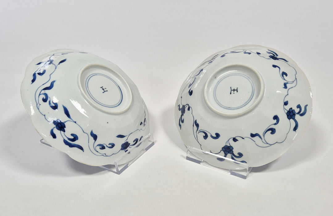 blue white long eliza dish kangxi
