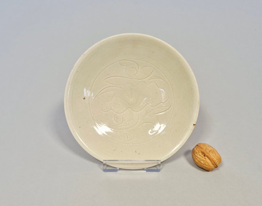 ding carved lotus dish song dynasty