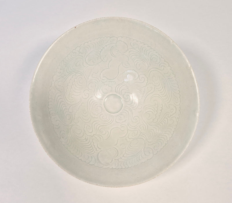 qingbai carved boys bowl song dynasty