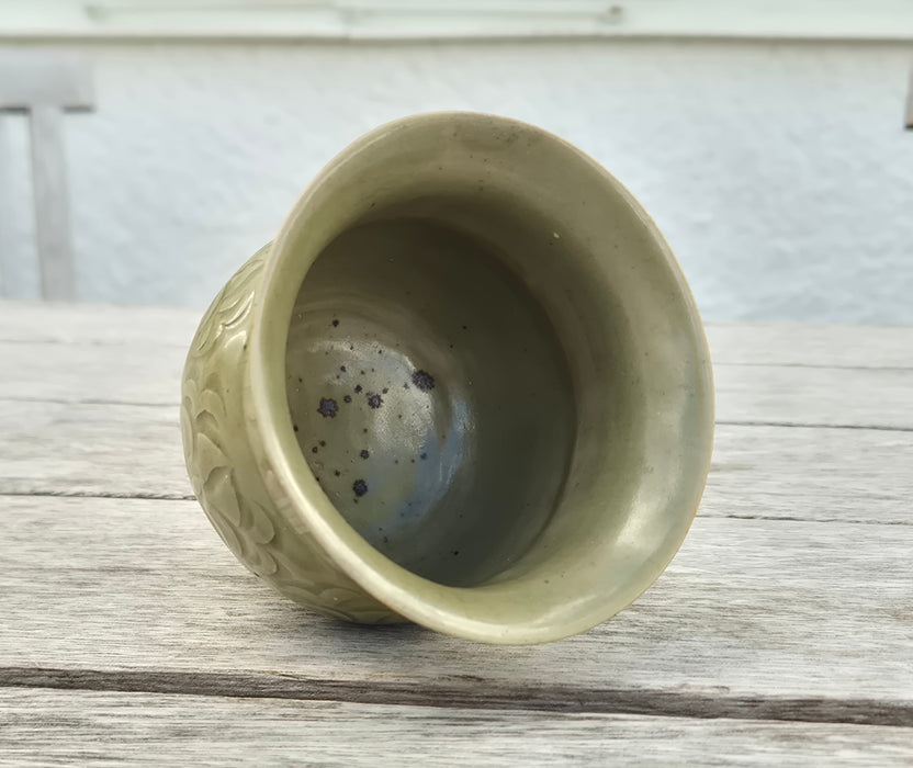 A carved Yaozhou celadon zhadou – Northern Song Dynasty - SOLD